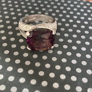 Elegant Purple Gemstone Ring.NEW, no tag